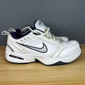 Nike Air Monarch IV Men's Size 11 4E Wide White Blue Walking Shoes 416355-102